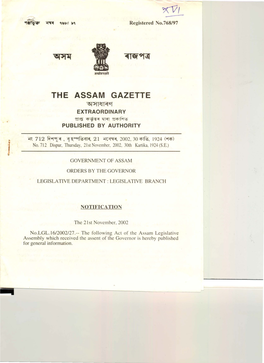 The Assam Gazette