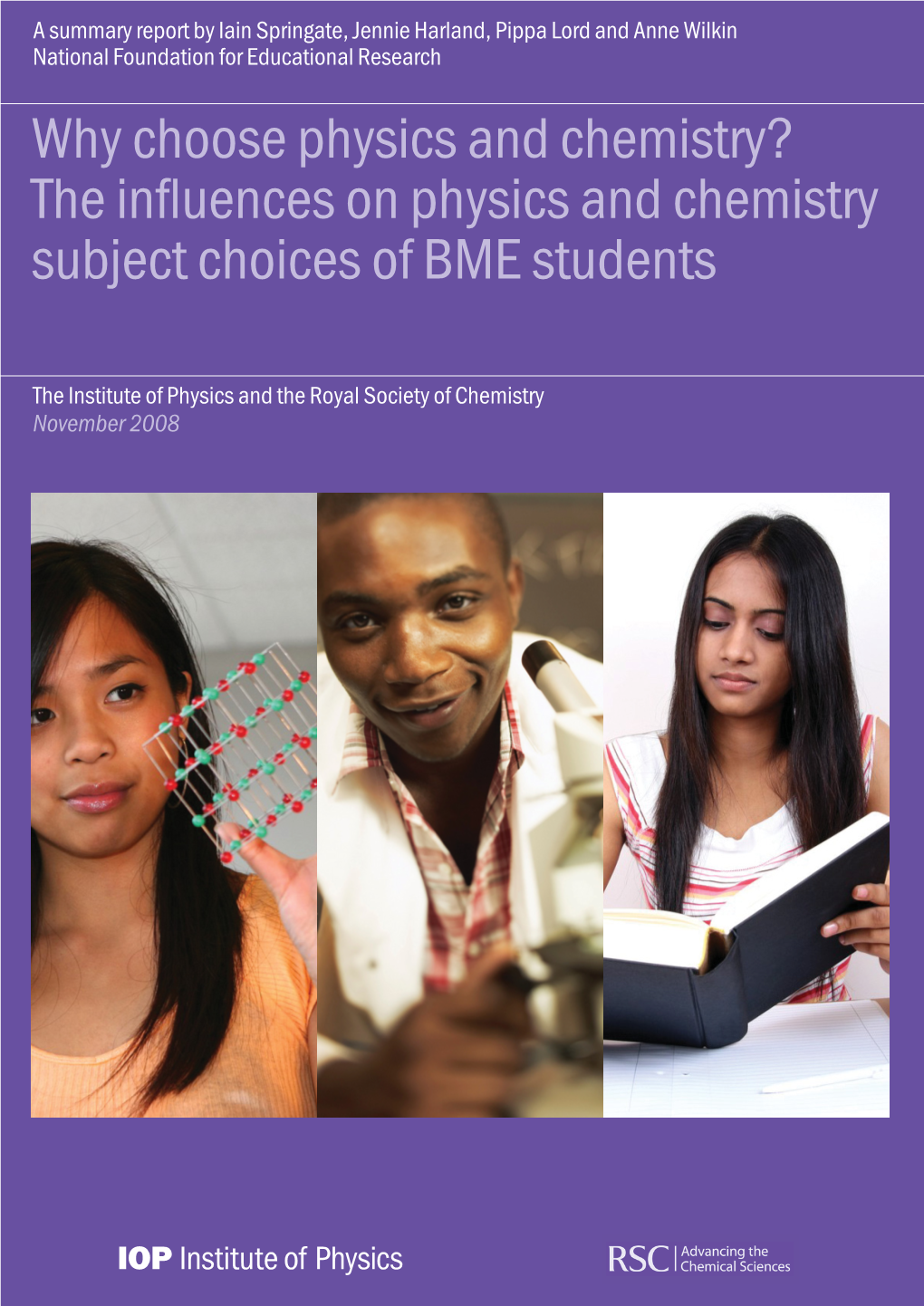 Why Choose Physics and Chemistry? the Influences on Physics and Chemistry Subject Choices of BME Students