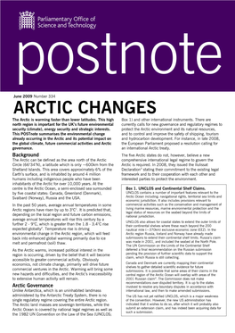 ARCTIC CHANGES the Arctic Is Warming Faster Than Lower Latitudes