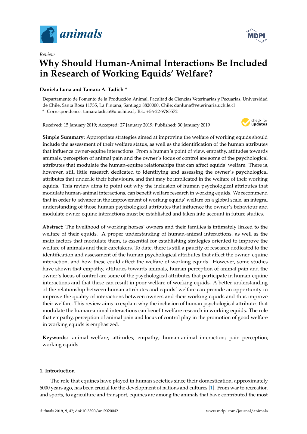 Why Should Human-Animal Interactions Be Included in Research of Working Equids’ Welfare?