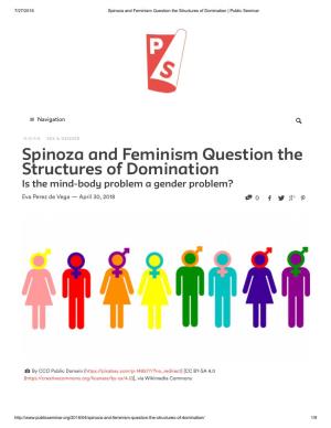 Spinoza and Feminism Question the Structures of Domination | Public Seminar