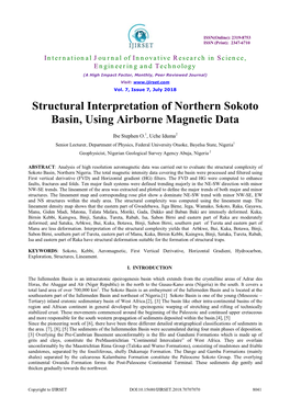 Structural Interpretation of Northern Sokoto Basin, Using Airborne Magnetic Data