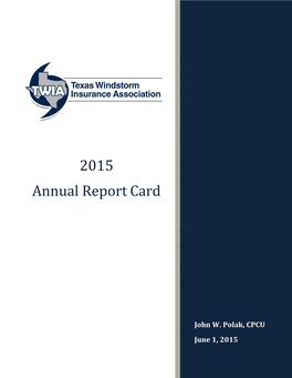 2015 Annual Report Card Yes Public Information Act