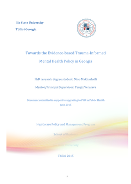 Towards the Evidence-Based Trauma-Informed Mental Health