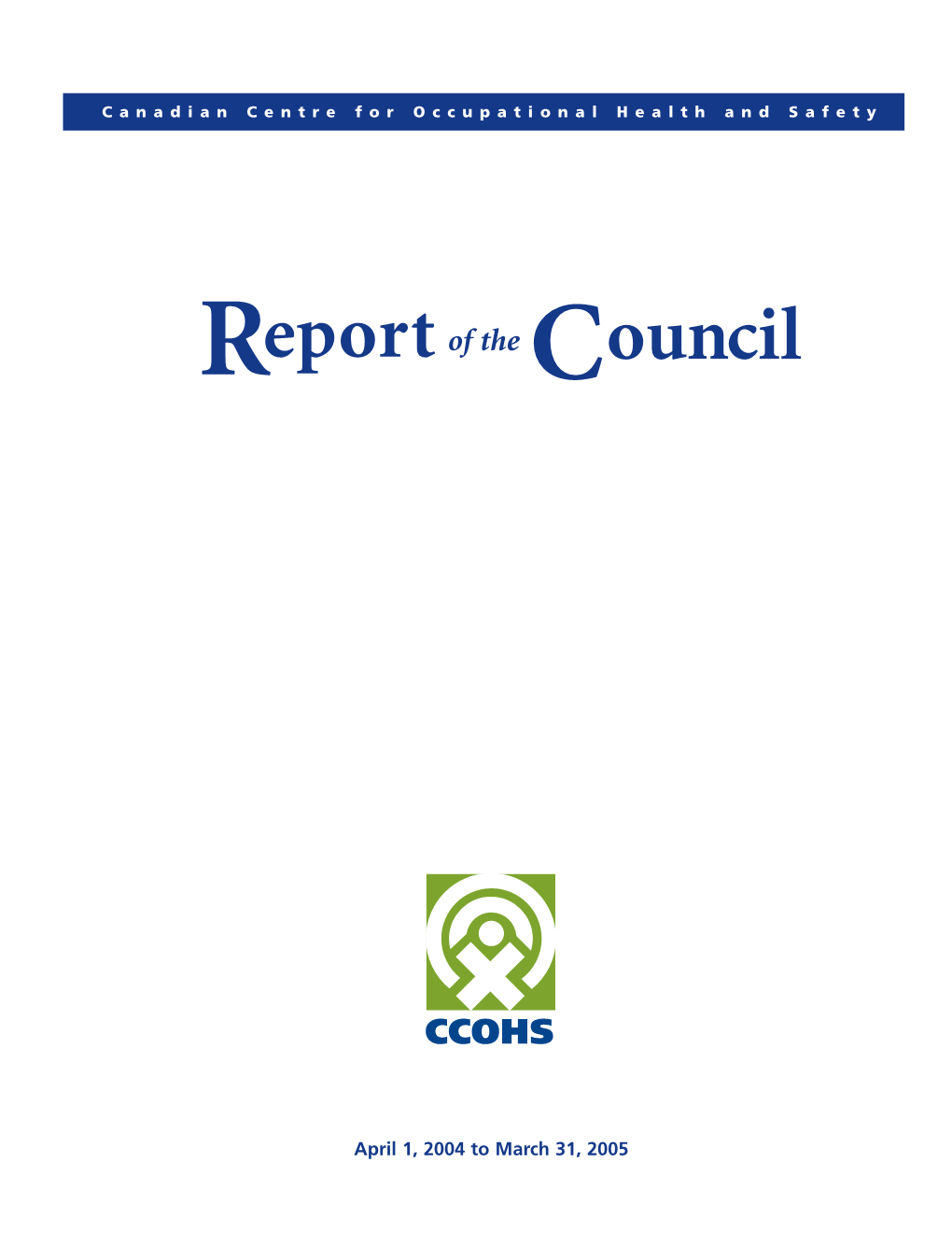 Report of the Council