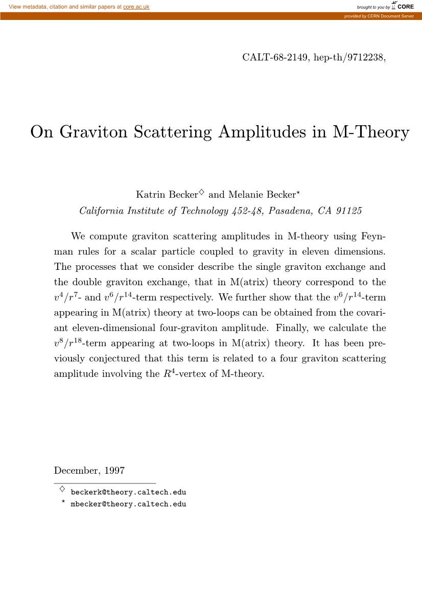 On Graviton Scattering Amplitudes in M-Theory