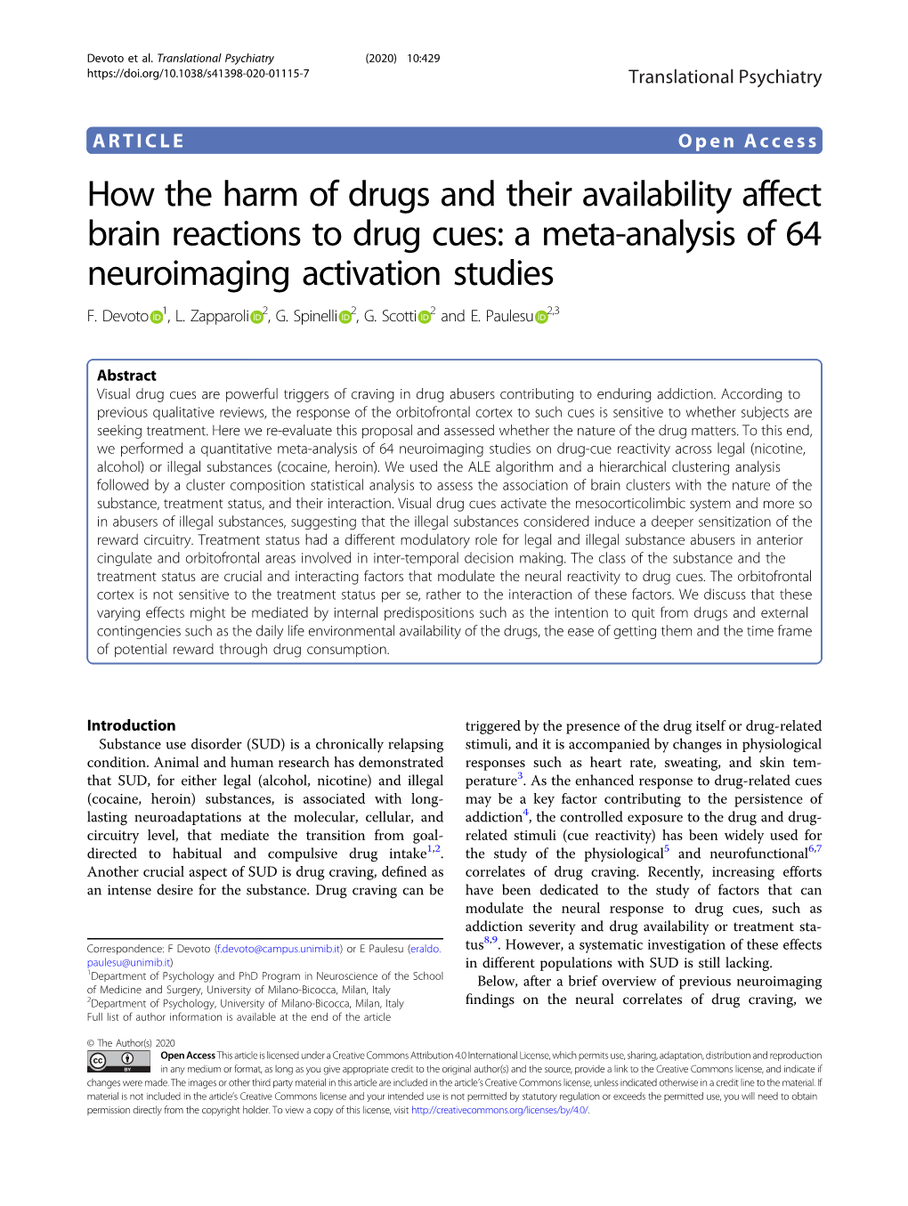 A Meta-Analysis of 64 Neuroimaging Activation Studies F