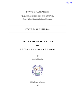 The Geologic Story of Petit Jean State Park