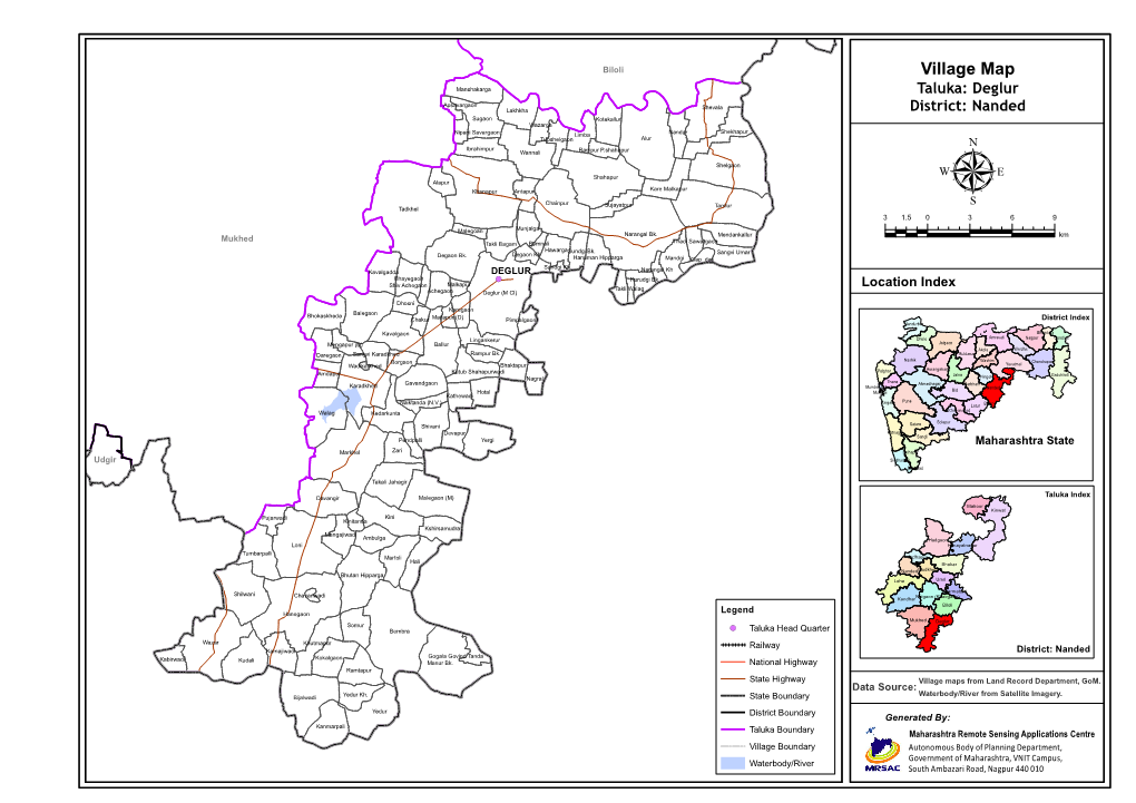 Village Map Taluka: Deglur District: Nanded
