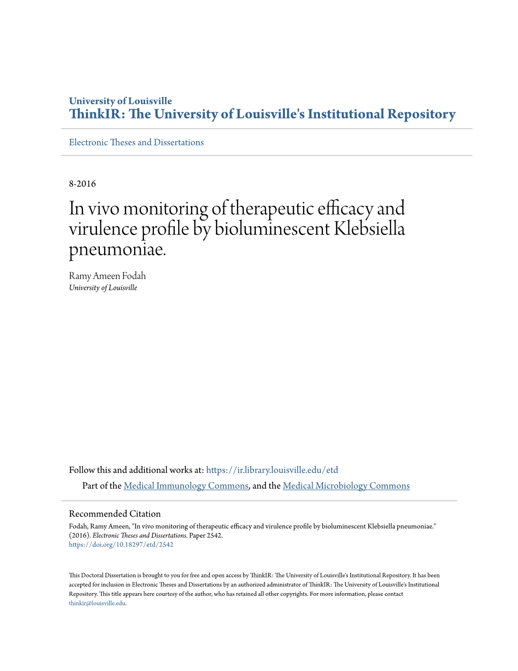 K. Pneumoniae Limiting the Development of New Therapeutic Strategies