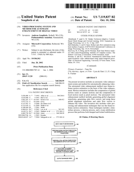 (12) United States Patent (10) Patent No.: US 7,119,837 B2 Soupliotis Et Al
