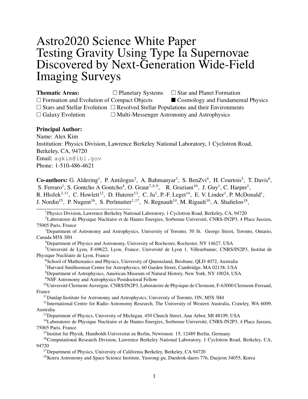 Astro2020 Science White Paper Testing Gravity Using Type Ia Supernovae Discovered by Next-Generation Wide-Field Imaging Surveys