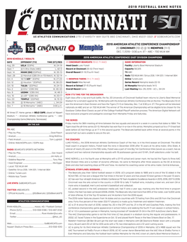 2019 Football Game Notes @