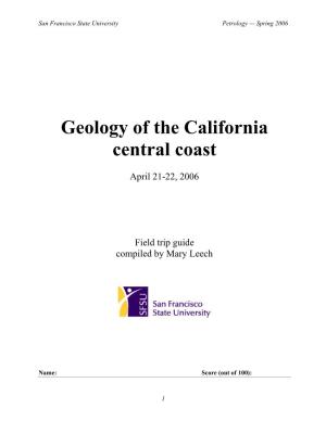Geology of the California Central Coast