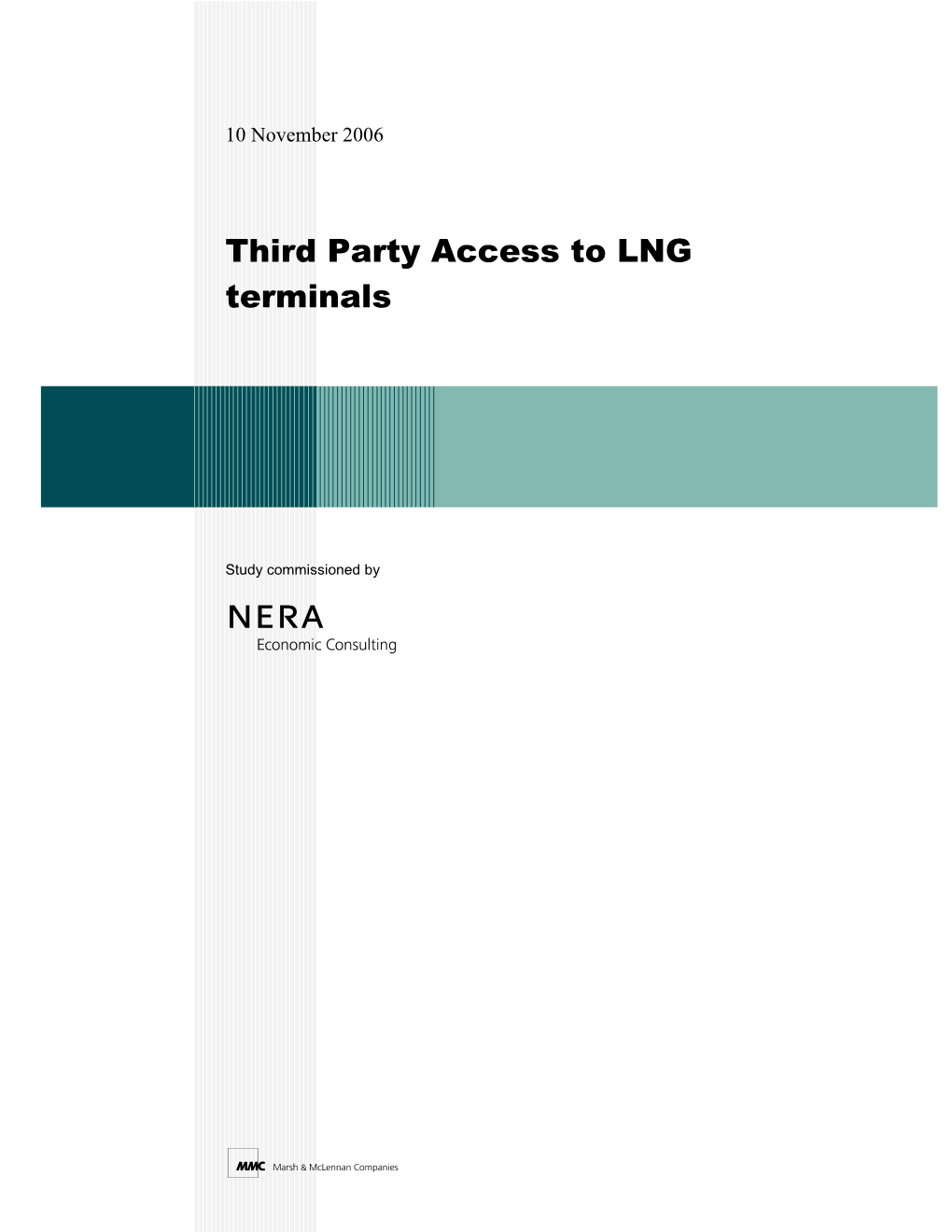 Third Party Access to LNG Terminals