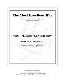 Discipleship / Leadership”