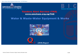 Water & Waste-Water Equipment & Works
