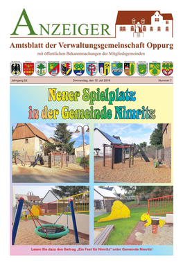 Neuer Spielplatz in Der Gemeinde Nimritz
