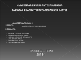 Trujillo – Peru 2013-1