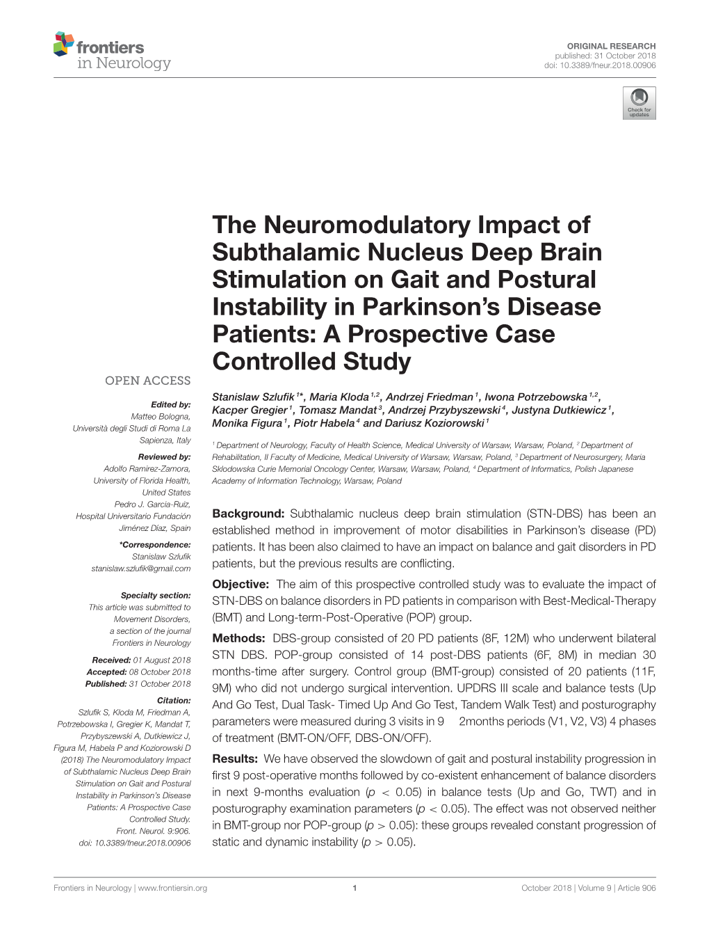 The Neuromodulatory Impact of Subthalamic Nucleus Deep Brain