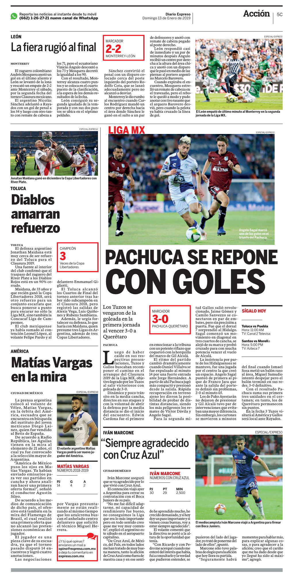 Pachuca Se Repone