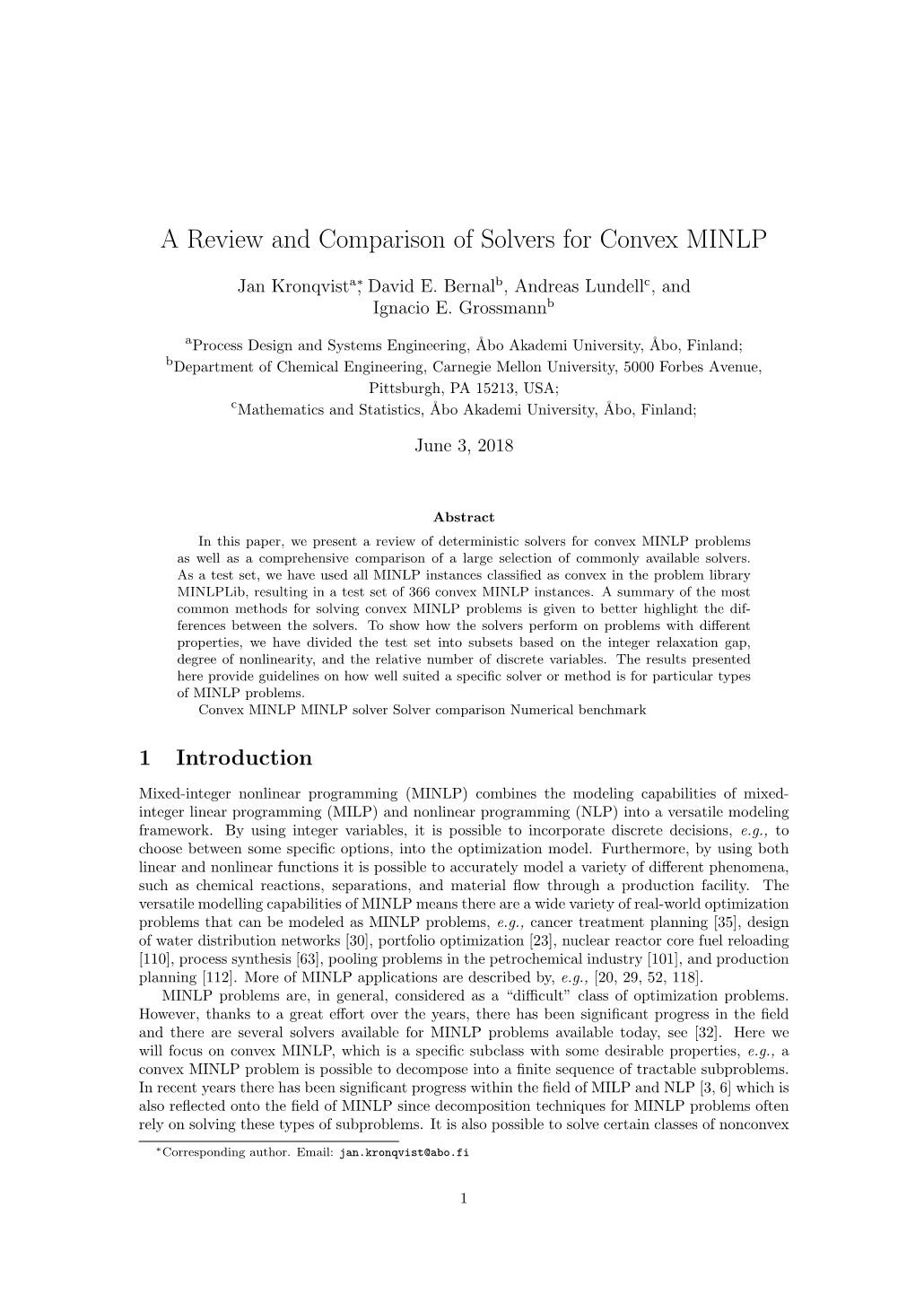 A Review and Comparison of Solvers for Convex MINLP
