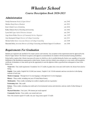 Course Description Book 2020-2021 Administration