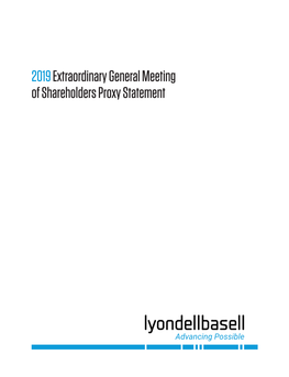 2019Extraordinary General Meeting of Shareholders