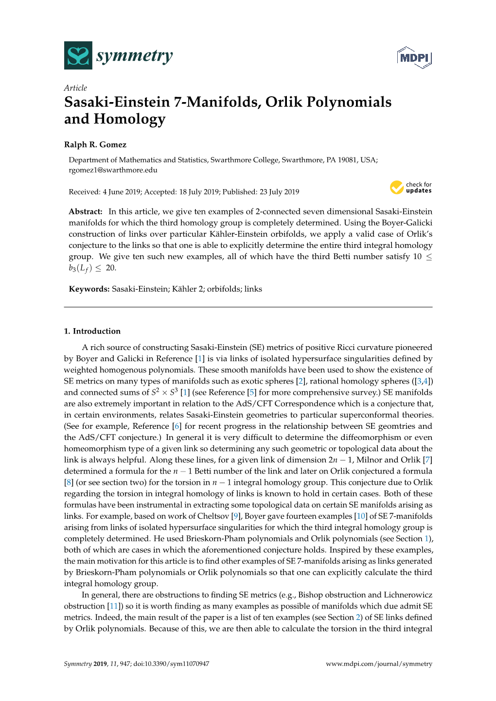 Sasaki-Einstein 7-Manifolds, Orlik Polynomials and Homology