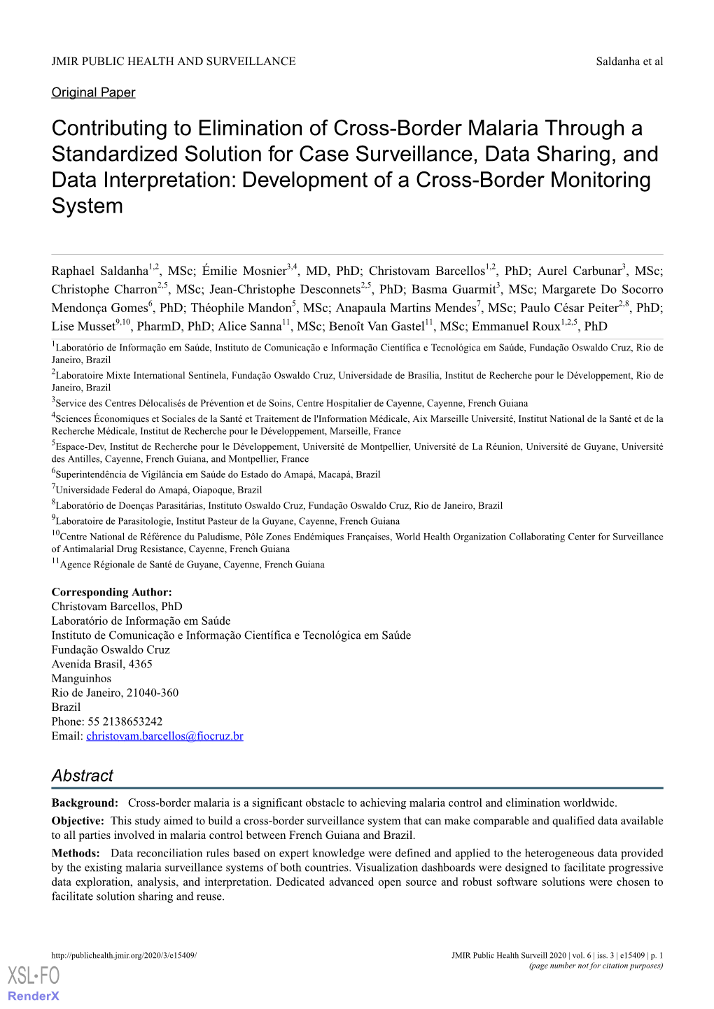 Contributing to Elimination of Cross-Border Malaria Through a Standardized Solution for Case Surveillance, Data Sharing, And