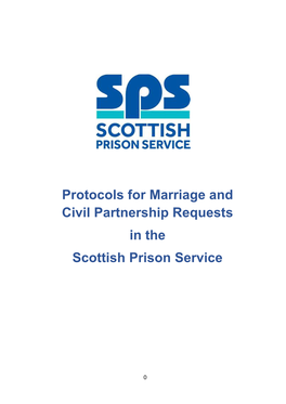 Protocols for Marriage and Civil Partnership Requests in the Scottish Prison Service