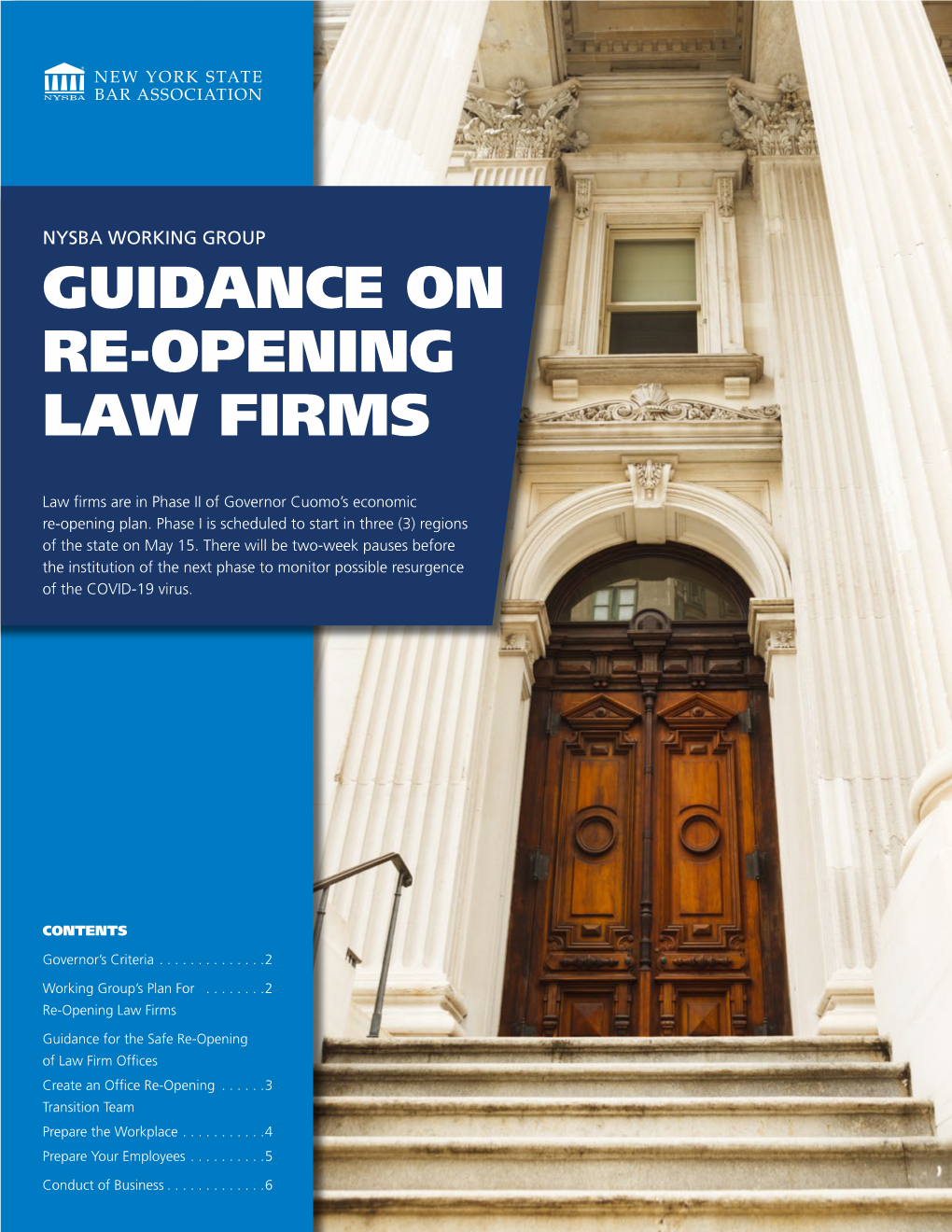 Guidance on Re-Opening Law Firms