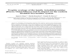 (Pisces: Osteichthyes) and Its Impact on the Eastern Weddell Sea Benthic System