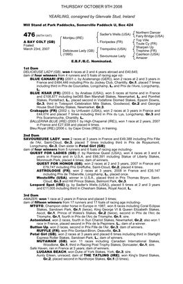 October Yearling Sale Book 1