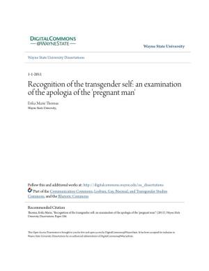 An Examination of the Apologia of the 'Pregnant Man' Erika Marie Thomas Wayne State University