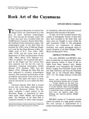 Rock Art of the Cuyamacas