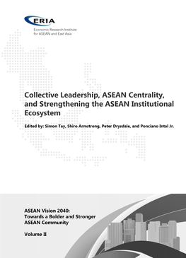 ASEAN Vision 2040: Towards a Bolder and Stronger ASEAN Community Volume 2