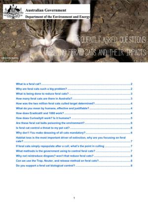 Tackling Feral Cats and Their Impacts