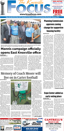 Mannis Campaign Officially Opens East Knoxville Office