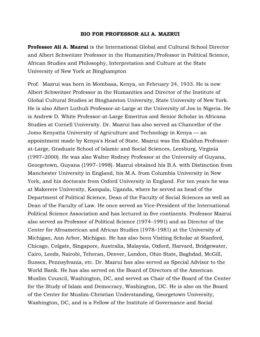 Prof. Ali Mazrui Biography.Pdf
