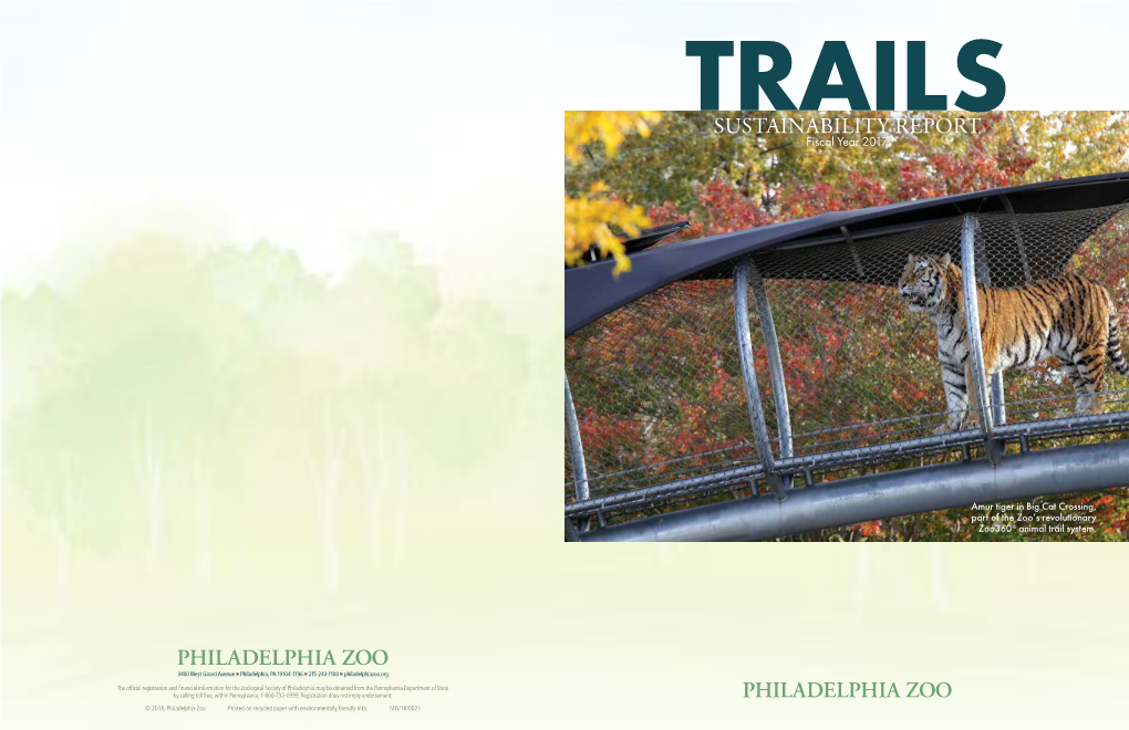 Philadelphia Zoo TRAILS Sustainability Report