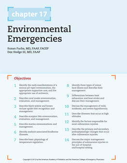 Environmental Emergencies