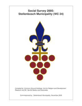 Social Survey 2005: Stellenbosch Municipality (WC 24)
