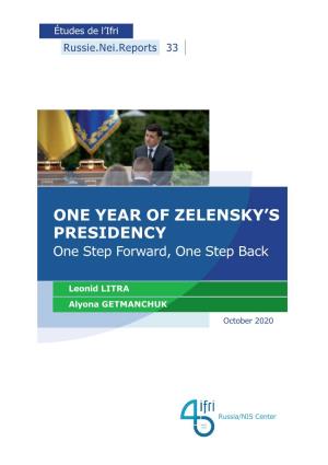 One Year of Zelensky's Presidency