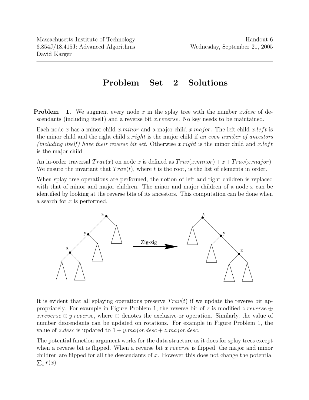 Problem Set 2 Solutions