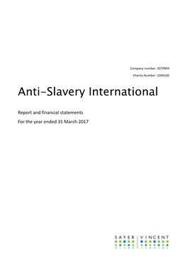 Anti-Slavery International