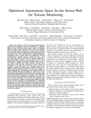 Optimized Autonomous Space In-Situ Sensor-Web for Volcano Monitoring