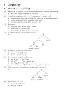 3 Morphology