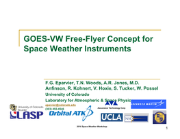 GOES-VW Free-Flyer Concept for Space Weather Instruments