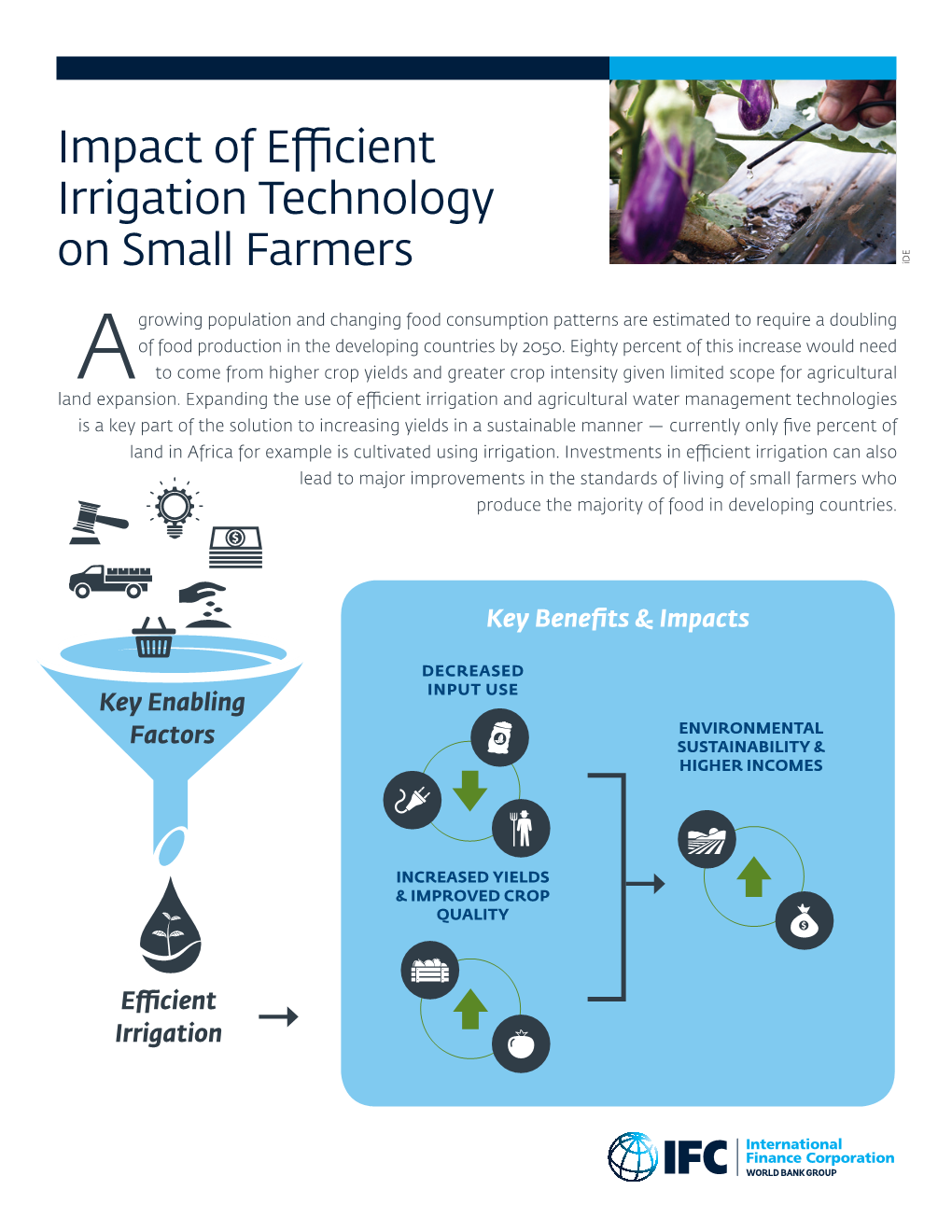 Impact of Efficient Irrigation Technology on Small Farmers Ide